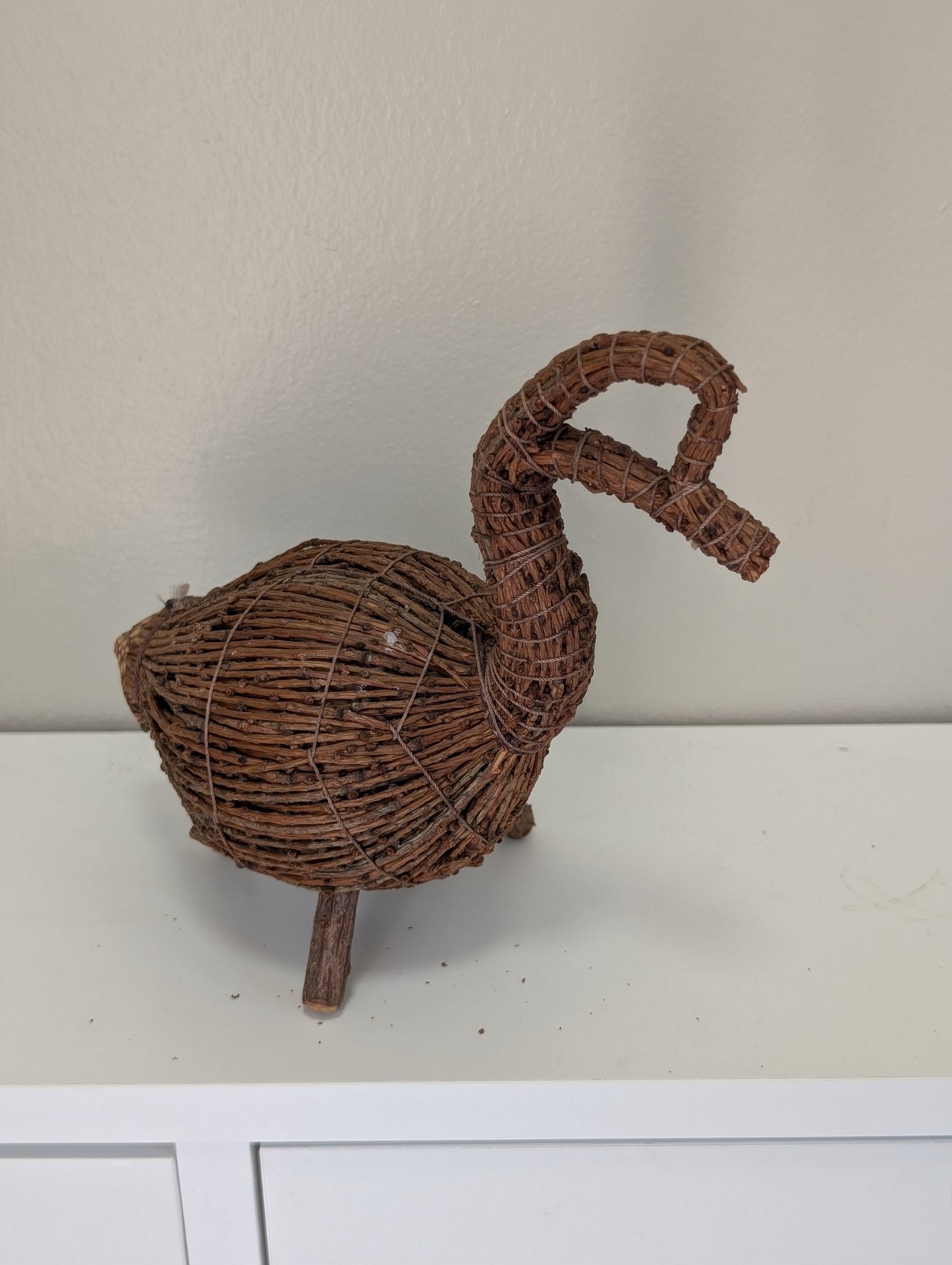 Vintage small tamarack twig bird