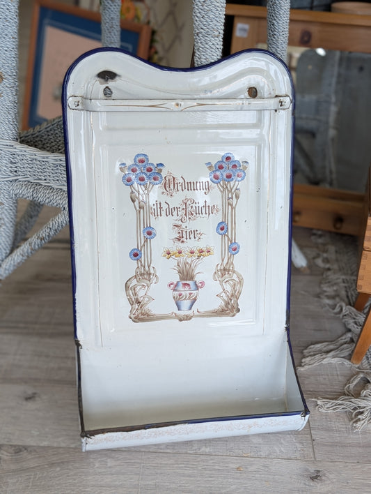 Antique enamel utensil Holder