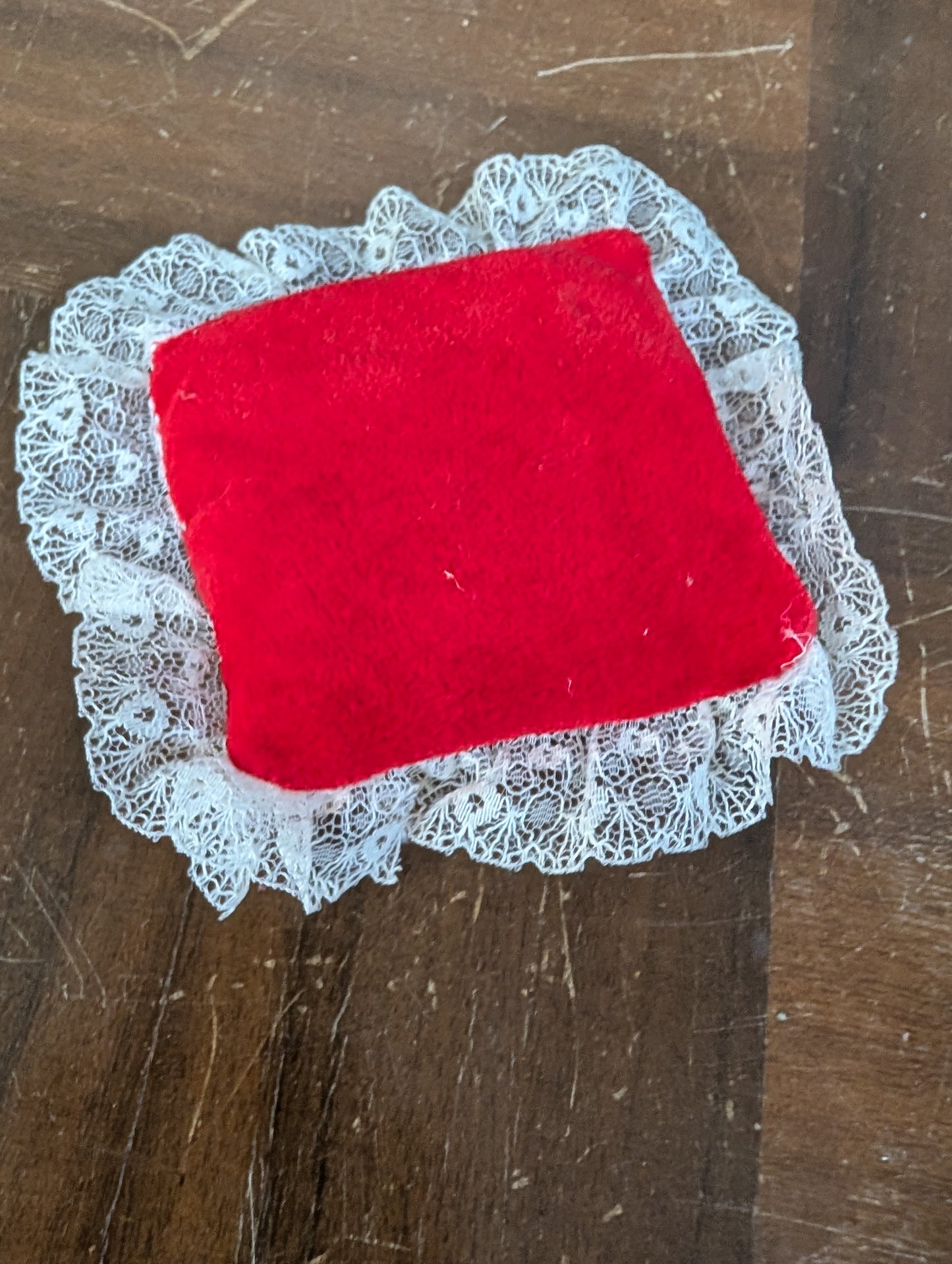 Miniature strawberry pillow