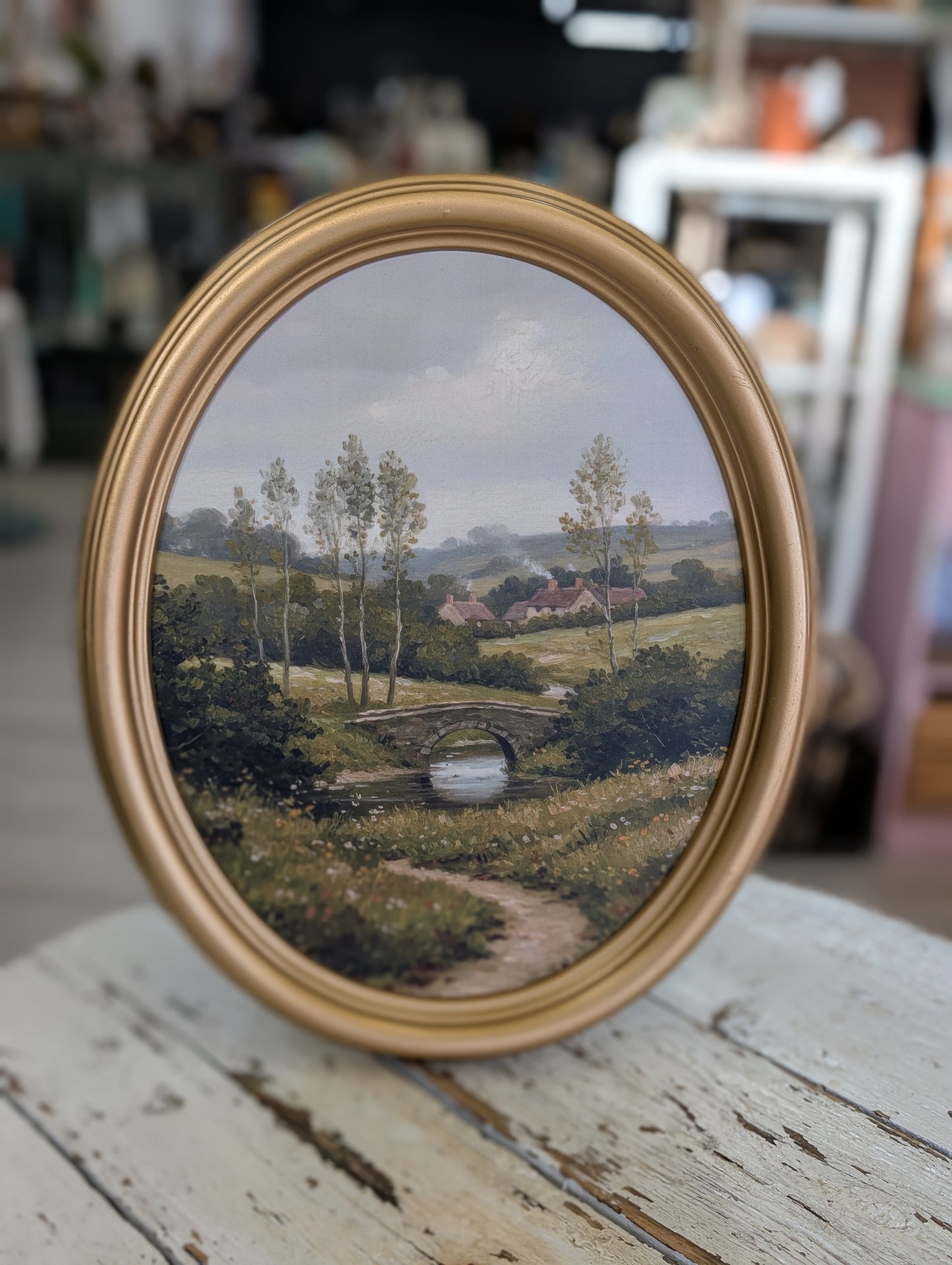 Oval valley print