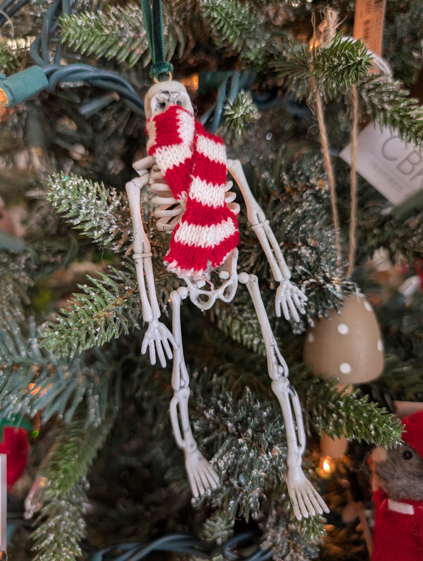 Cozy Skeleton ornament