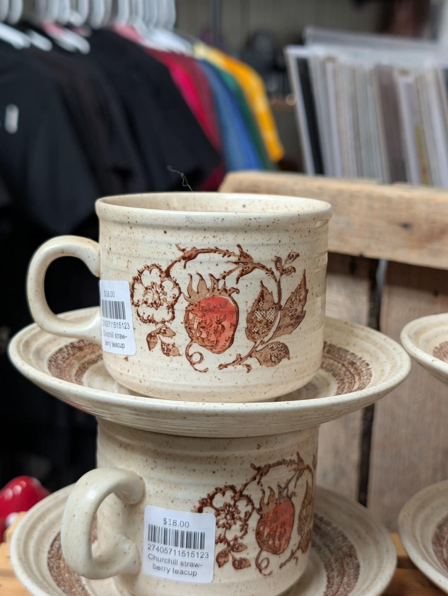 Churchill strawberry teacup