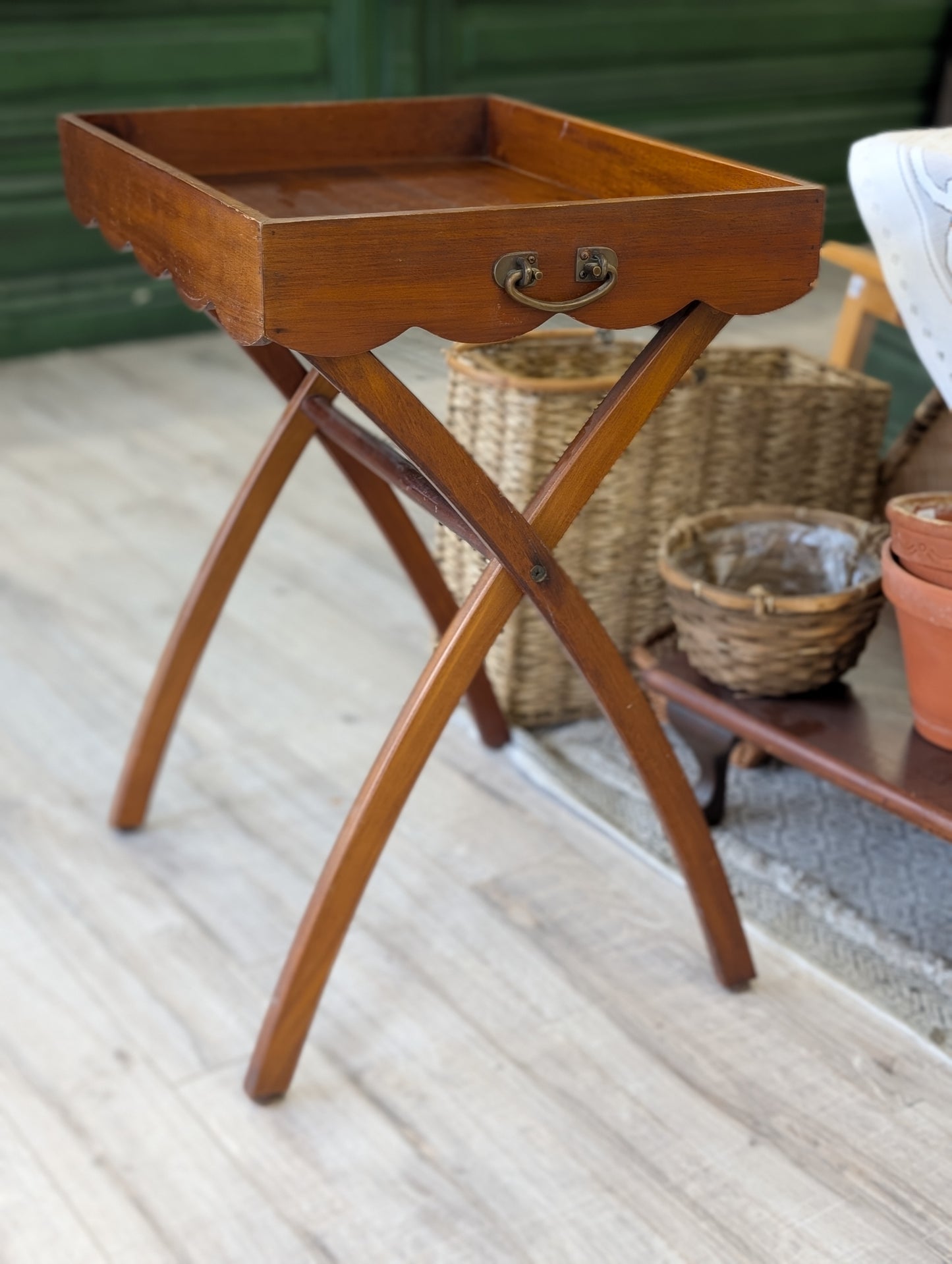 Wooden tea cart