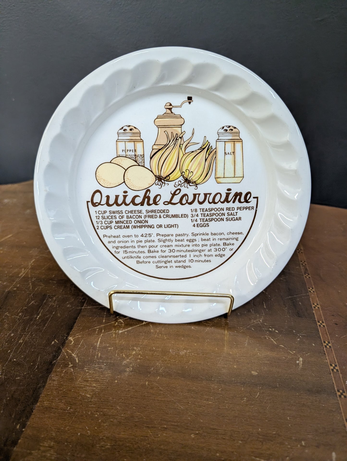 Quiche Lorraine Mini Pie Plate