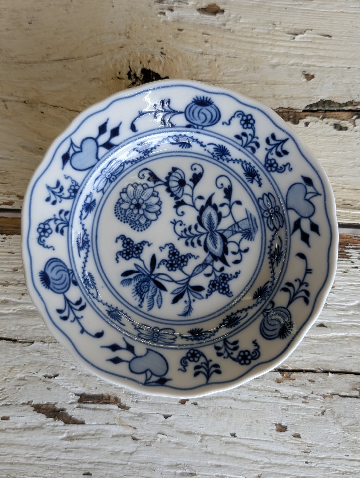 Meissen Blue Onion set pf 4 desert plates