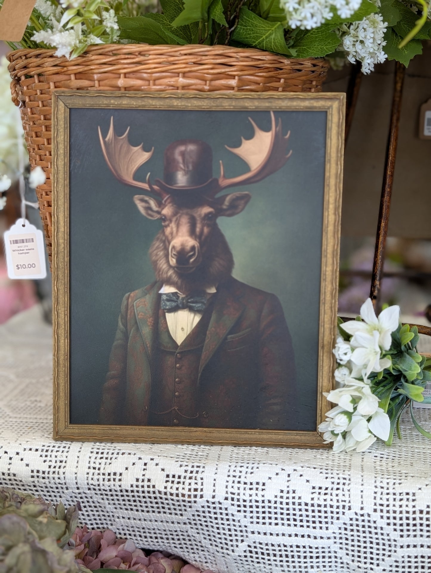 Dapper Moose Framed Art