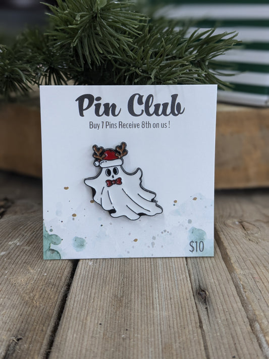 Santa Ghost pin