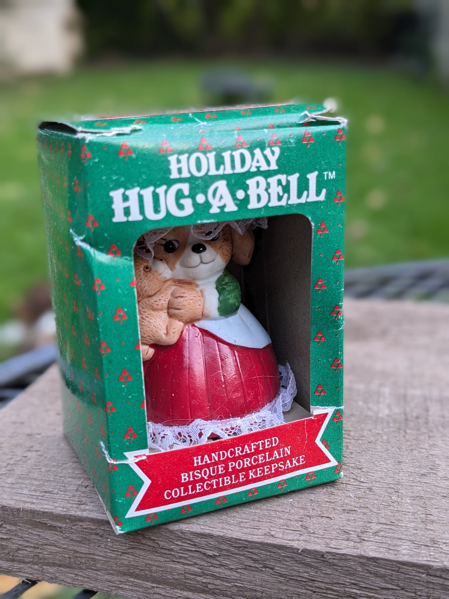 Hug a bell ornament