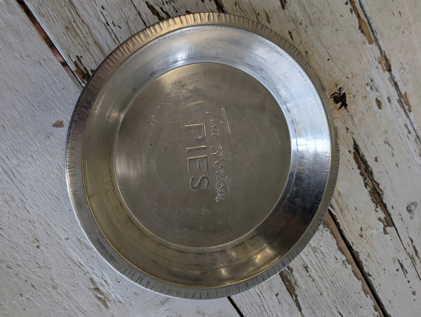 Tim Horton pie tin