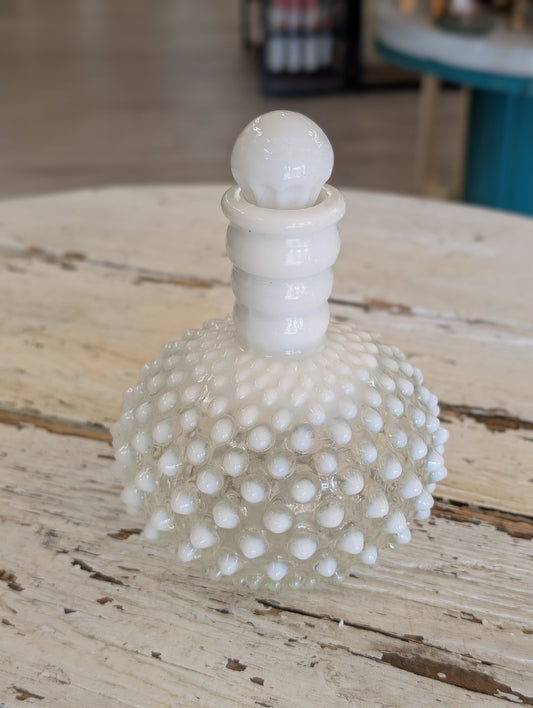 milk glass Perfume Bottle