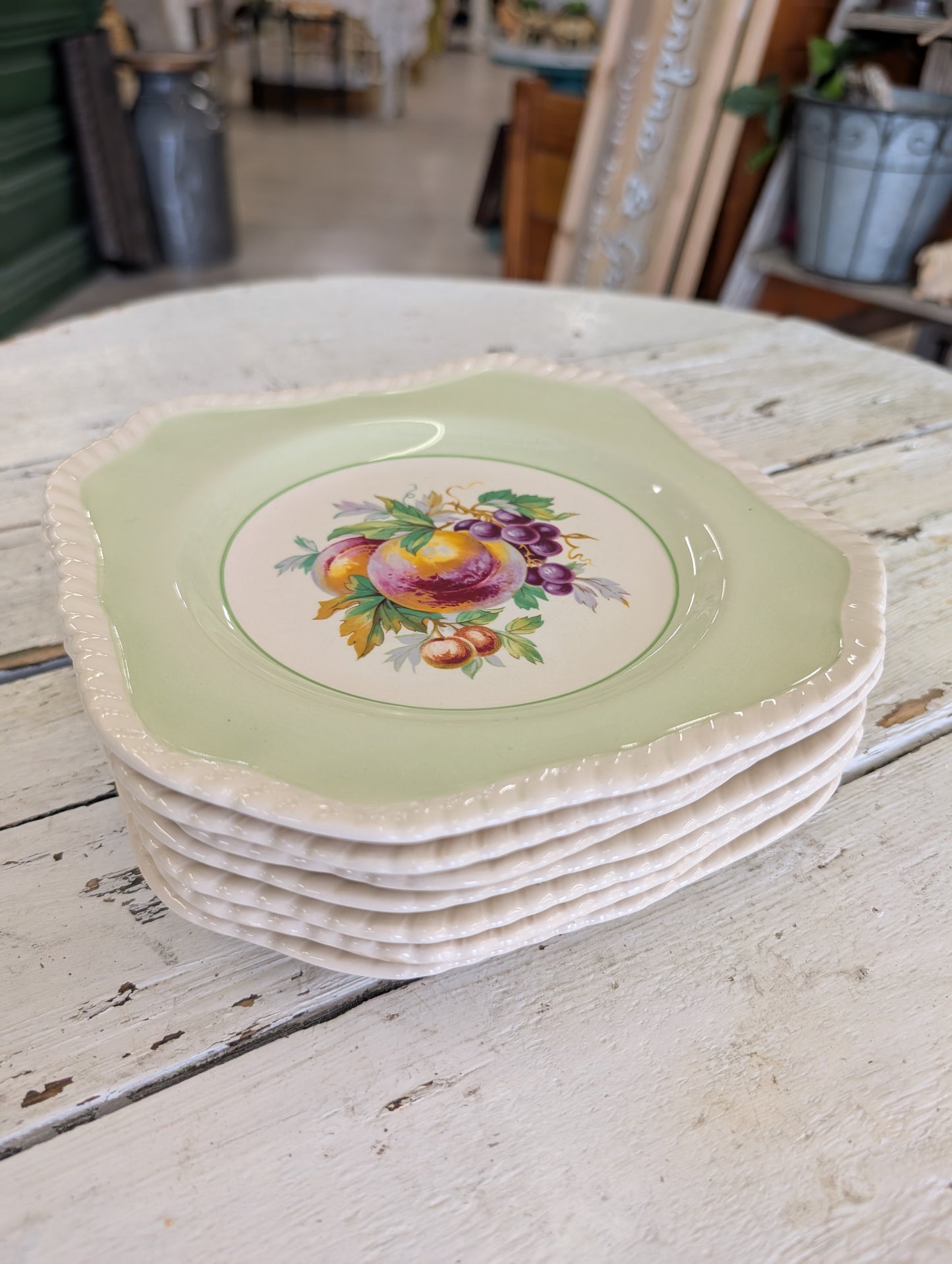 Set of seven Johnson brothers plates