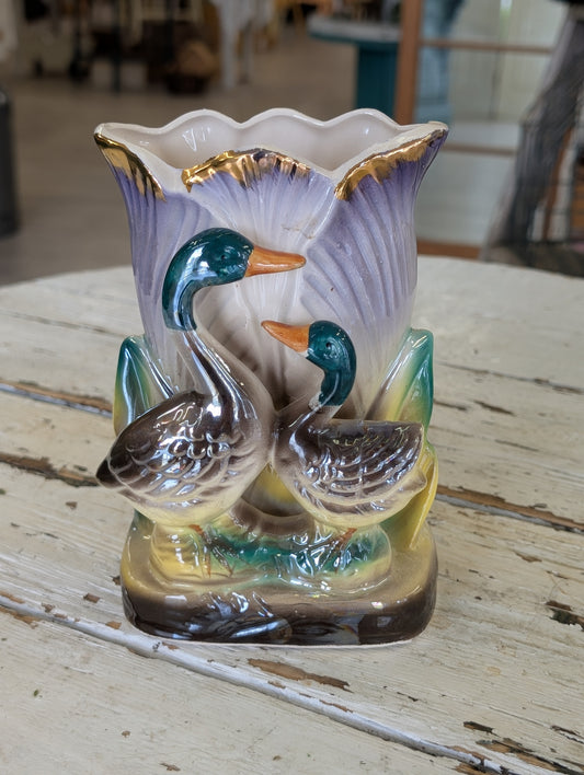 Retro duck vase