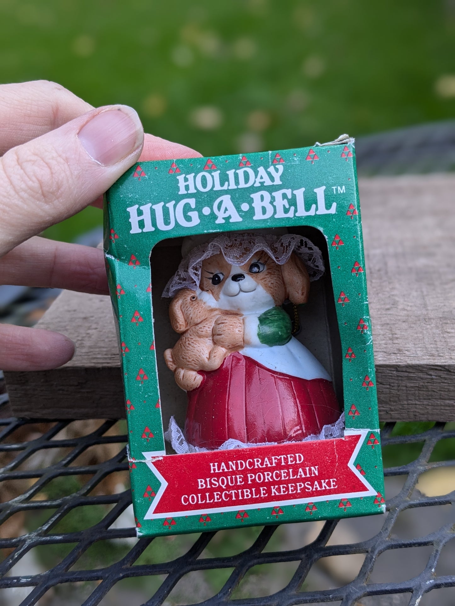 Hug a bell ornament
