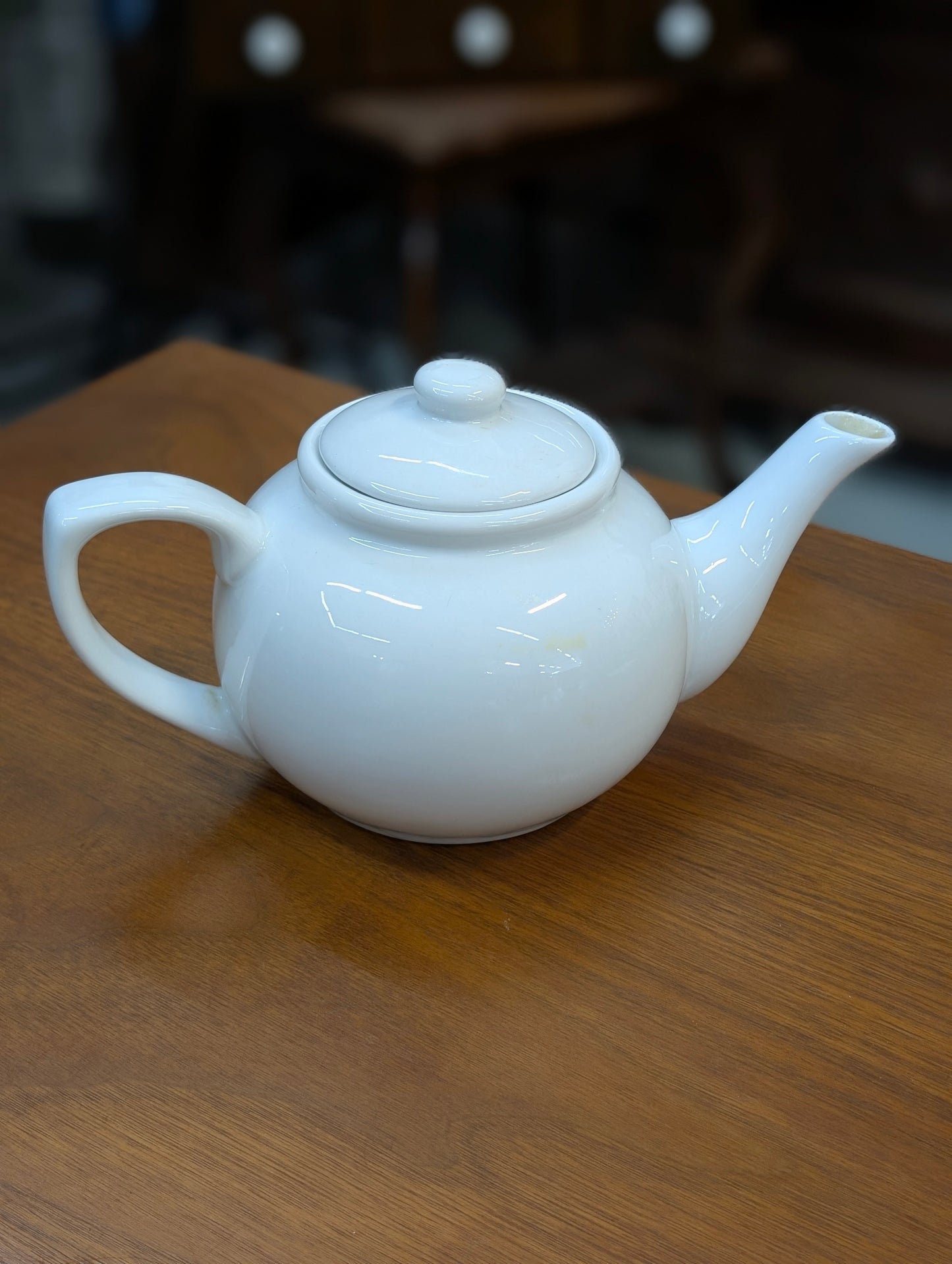 White teapot