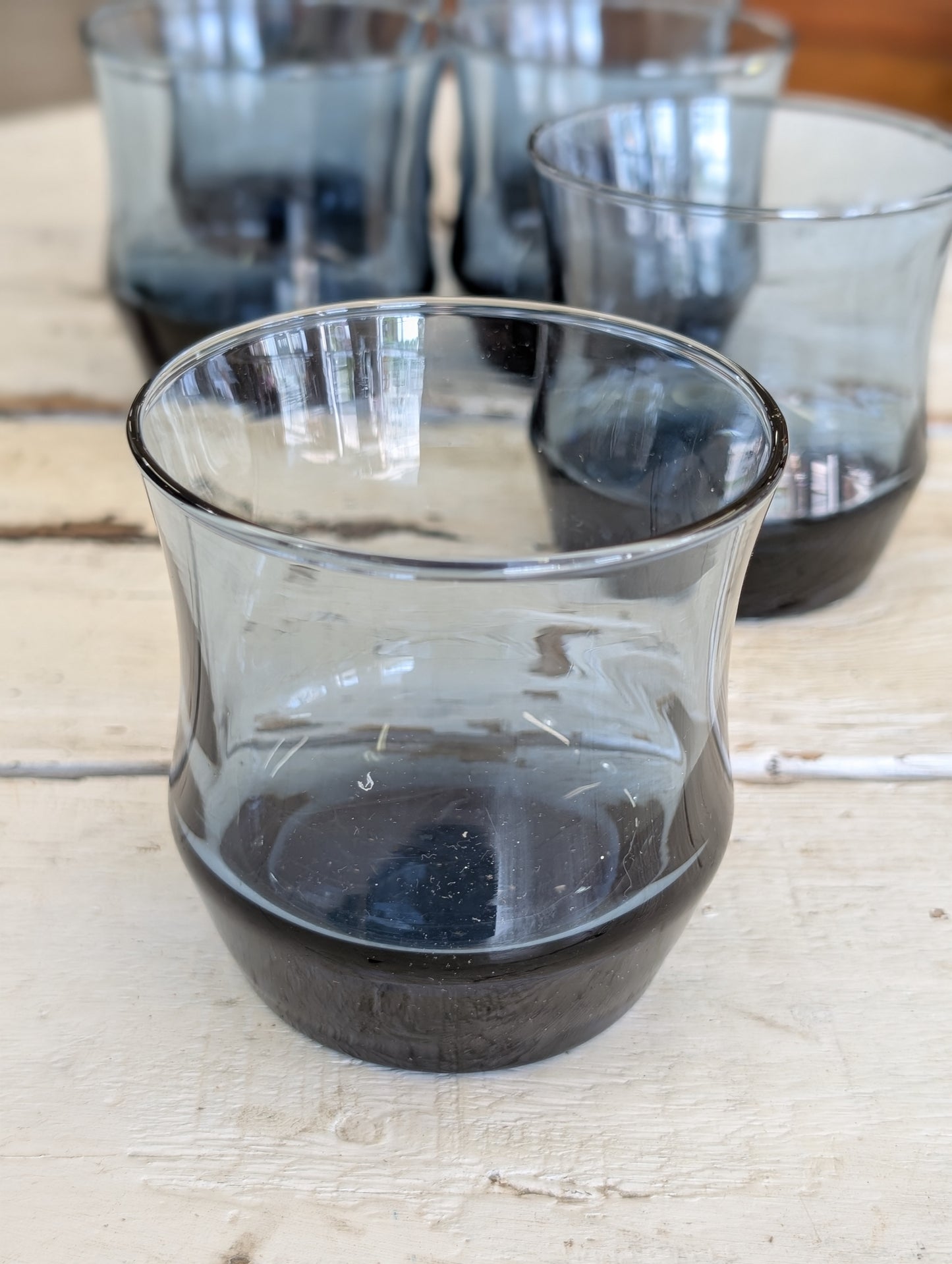 Libby Apollo smokey blue set of glasses set of 6