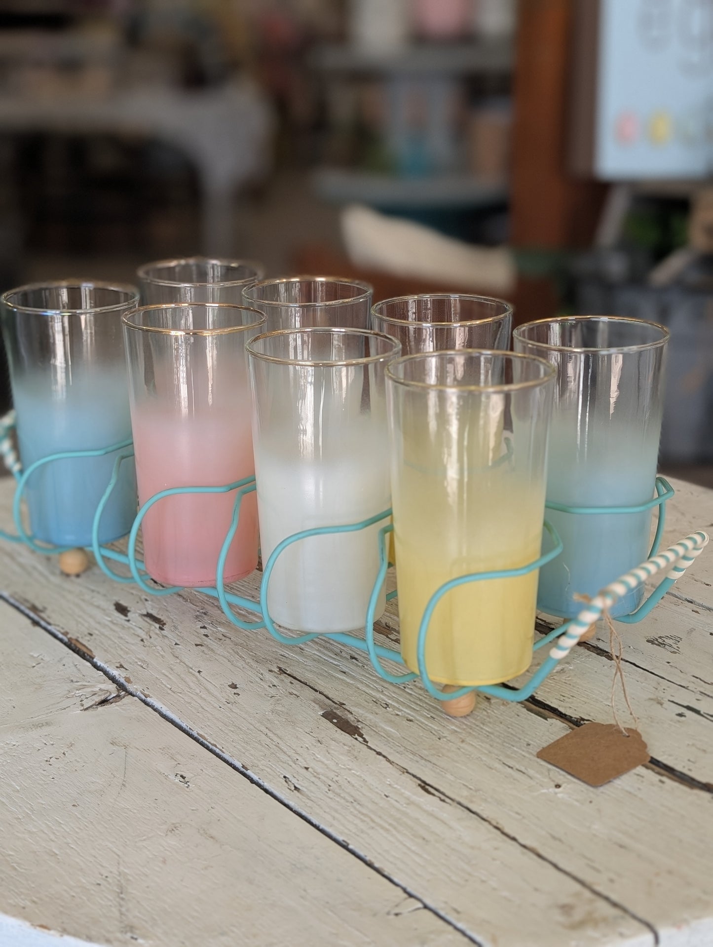 Set of Mid Mod glasse