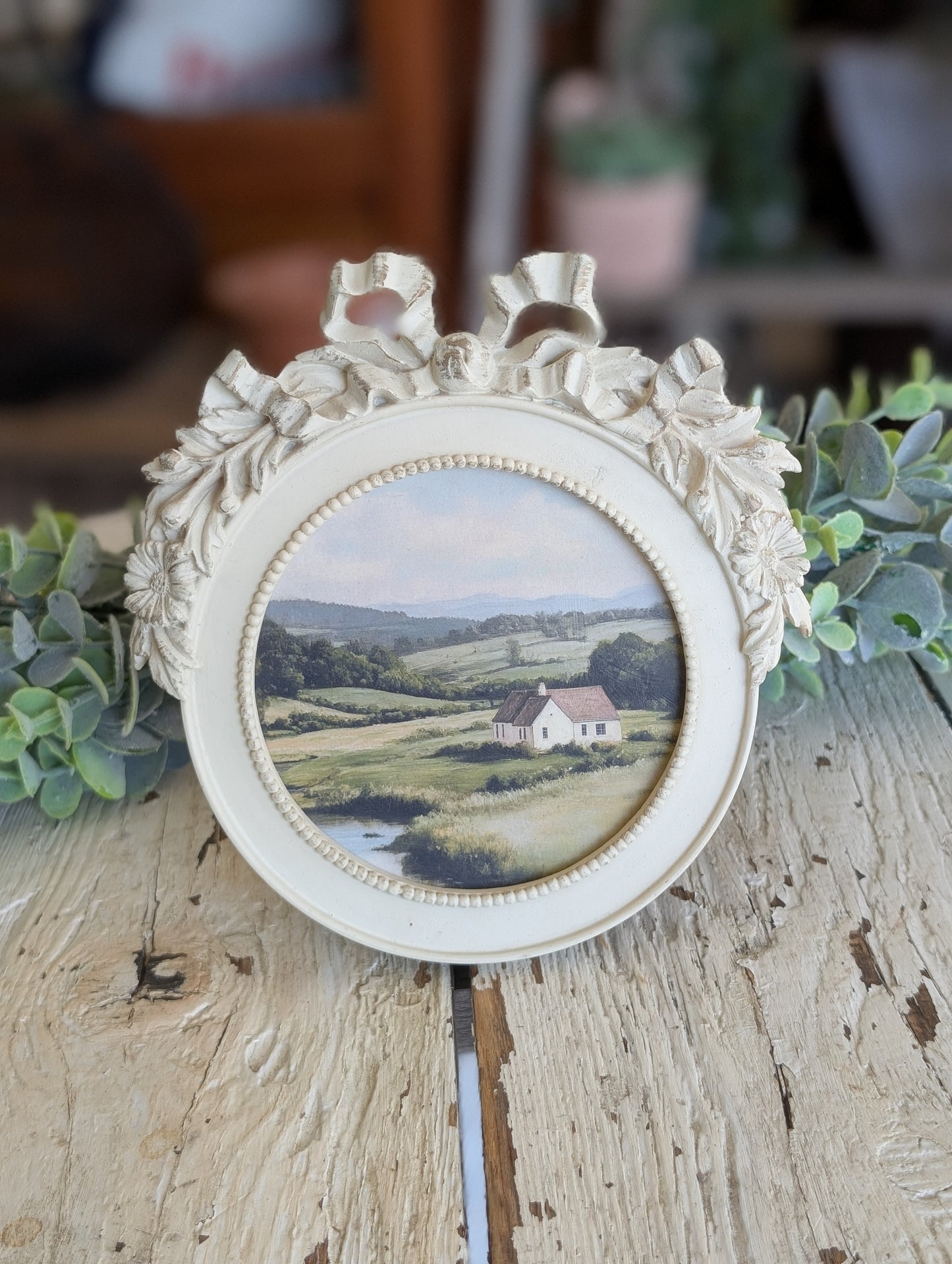 Mini framed art -circle scenery