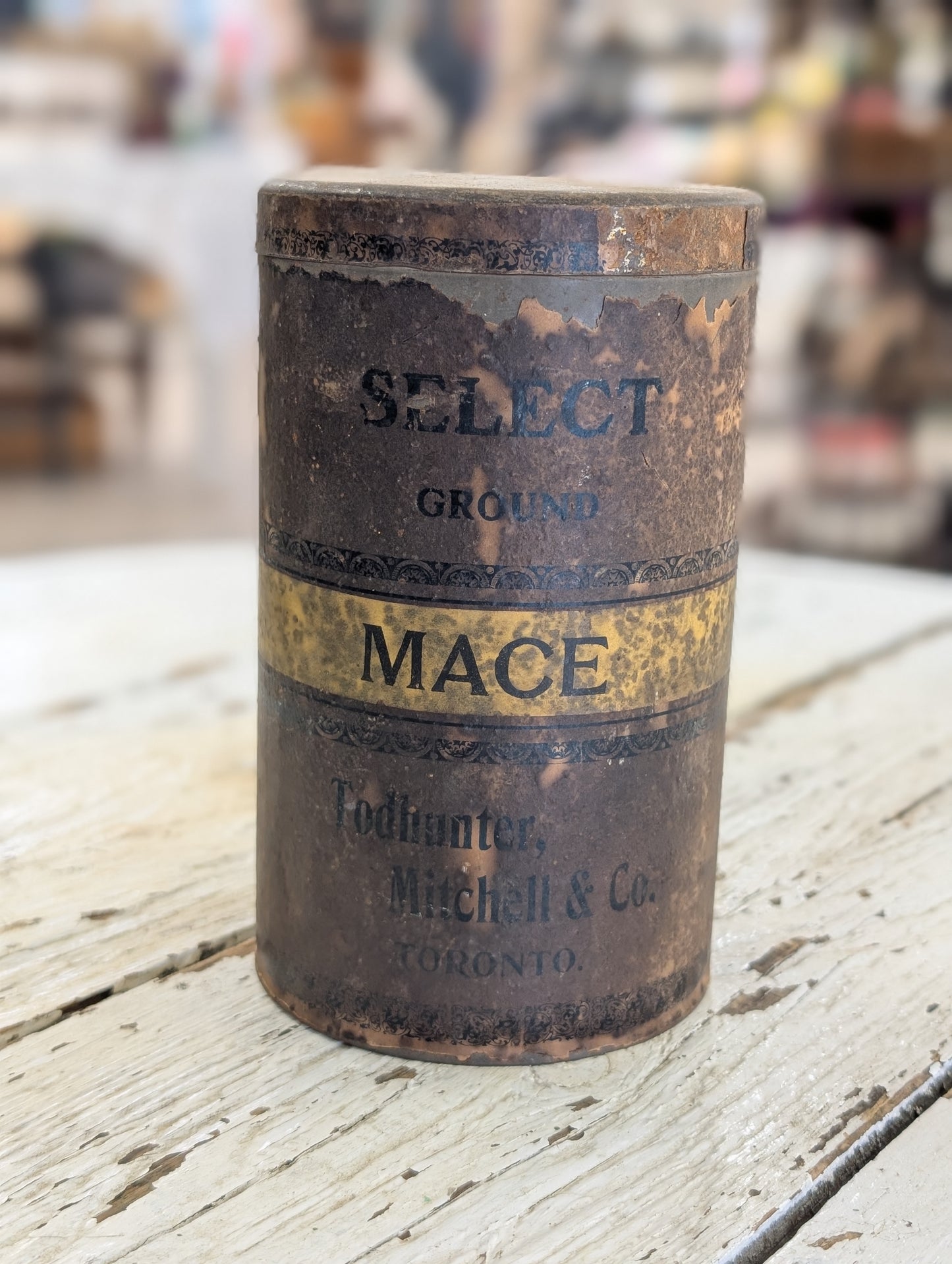 Antique Mace Tin