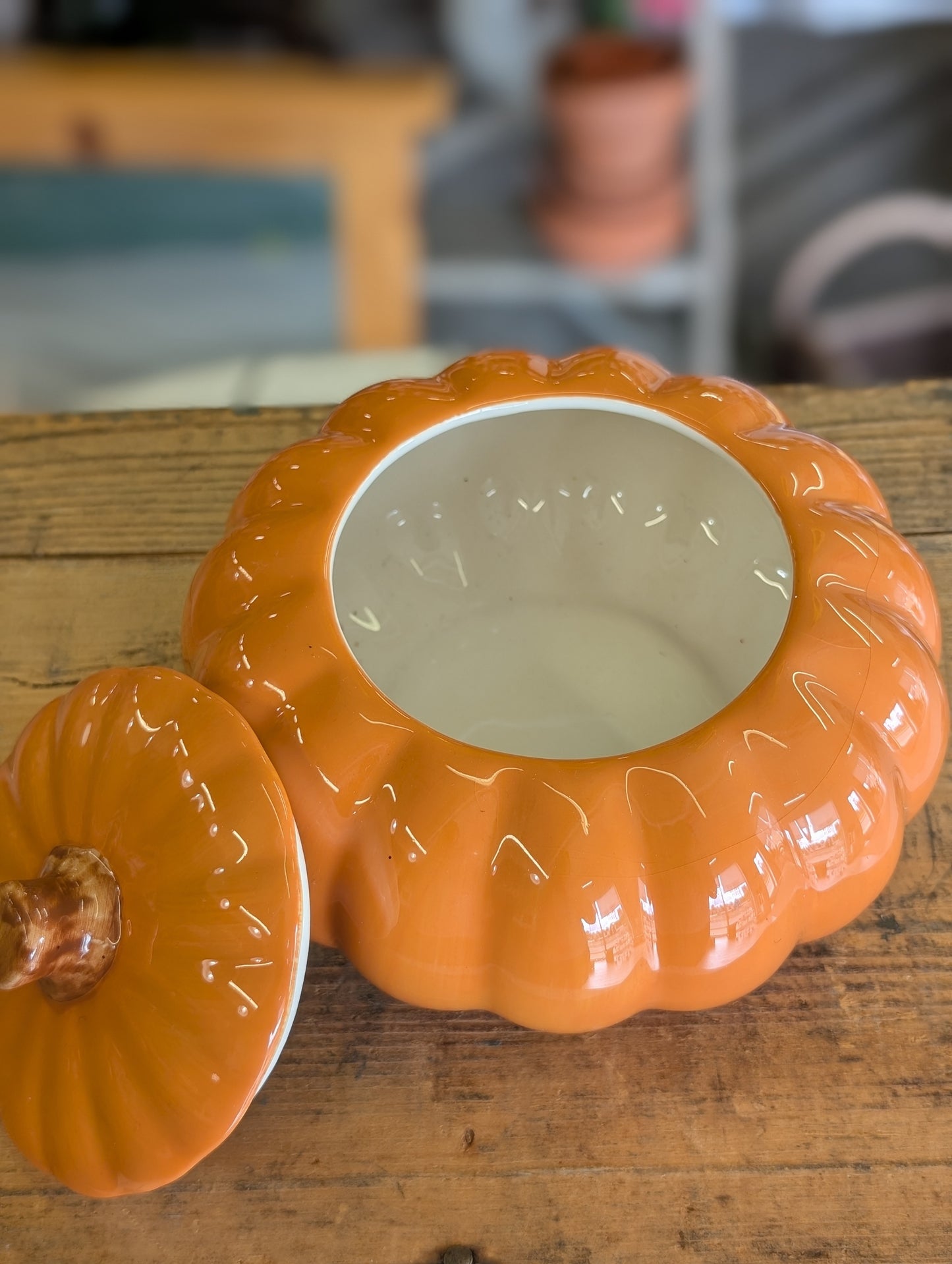 Small ceramic pumpkin