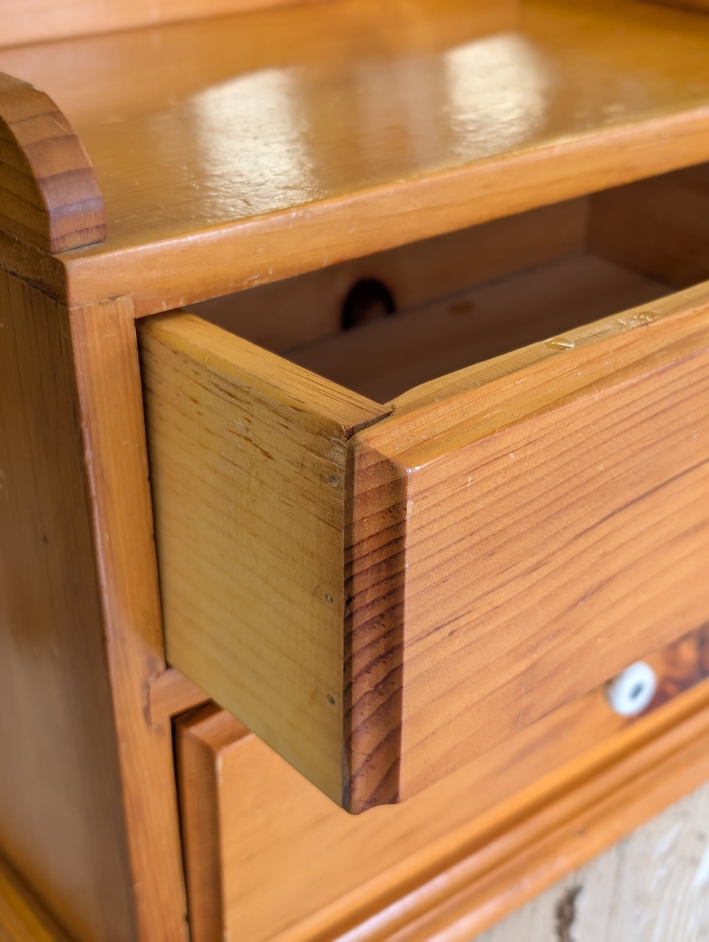 Pine kitchen drawer