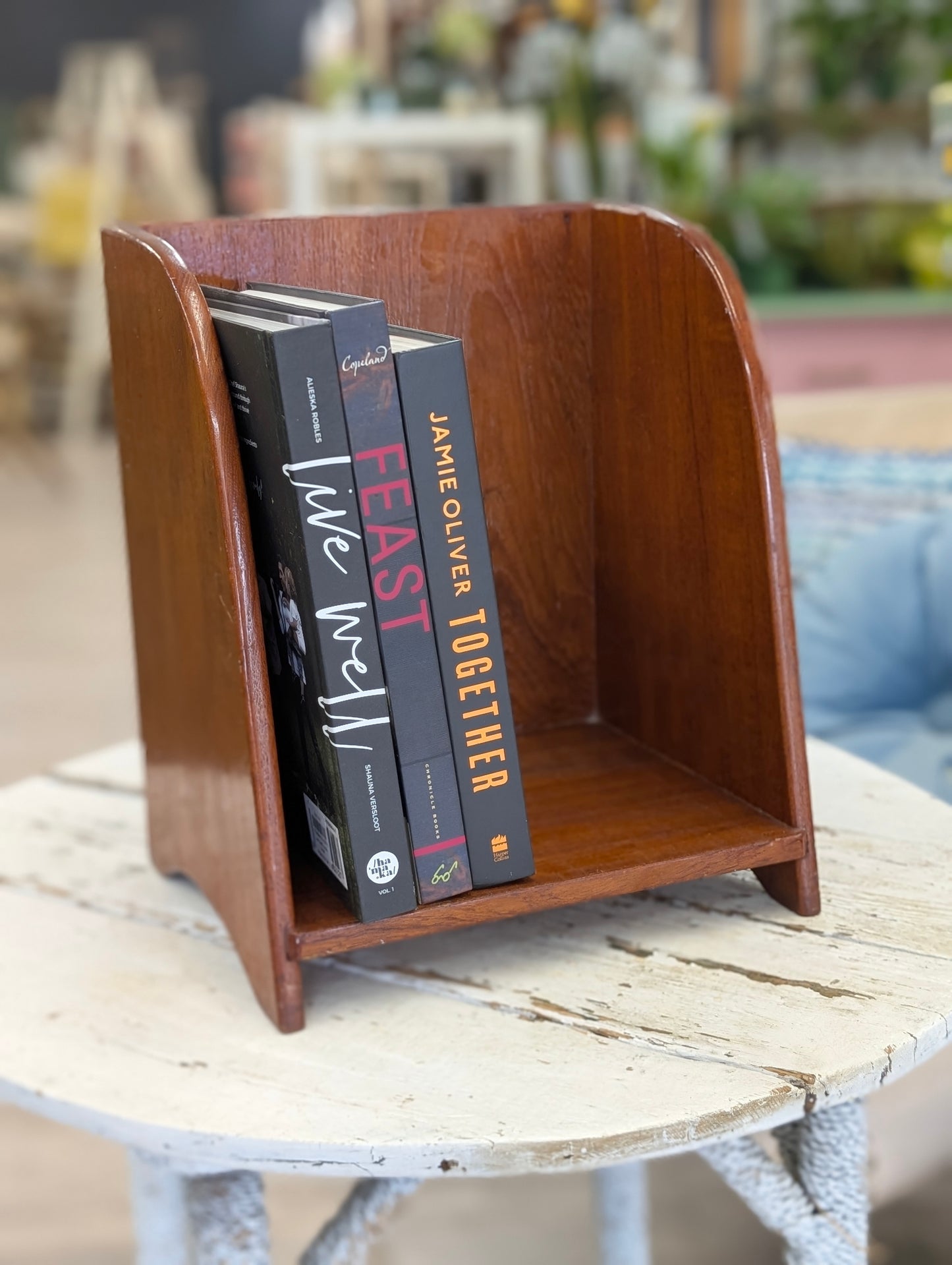 Wooden book cubby