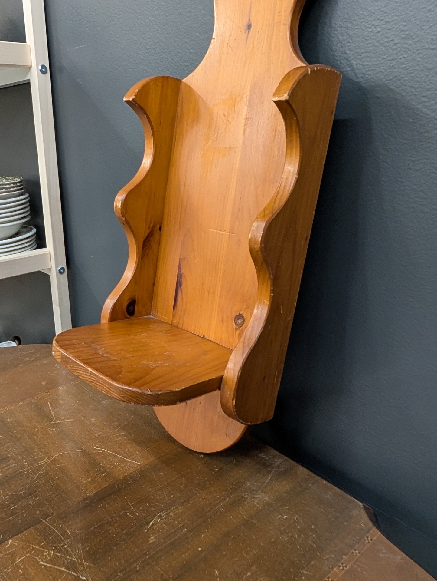 Pine wall shelf