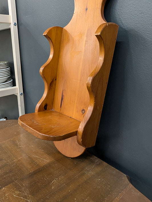 Pine wall shelf
