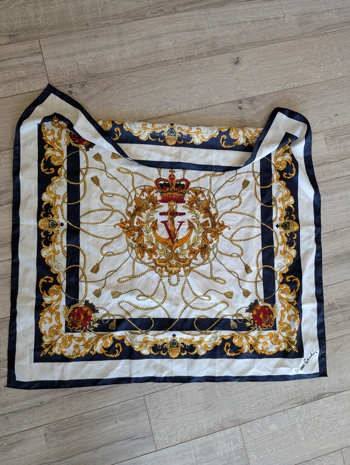 Authentic Pierre Cardin silk scarf