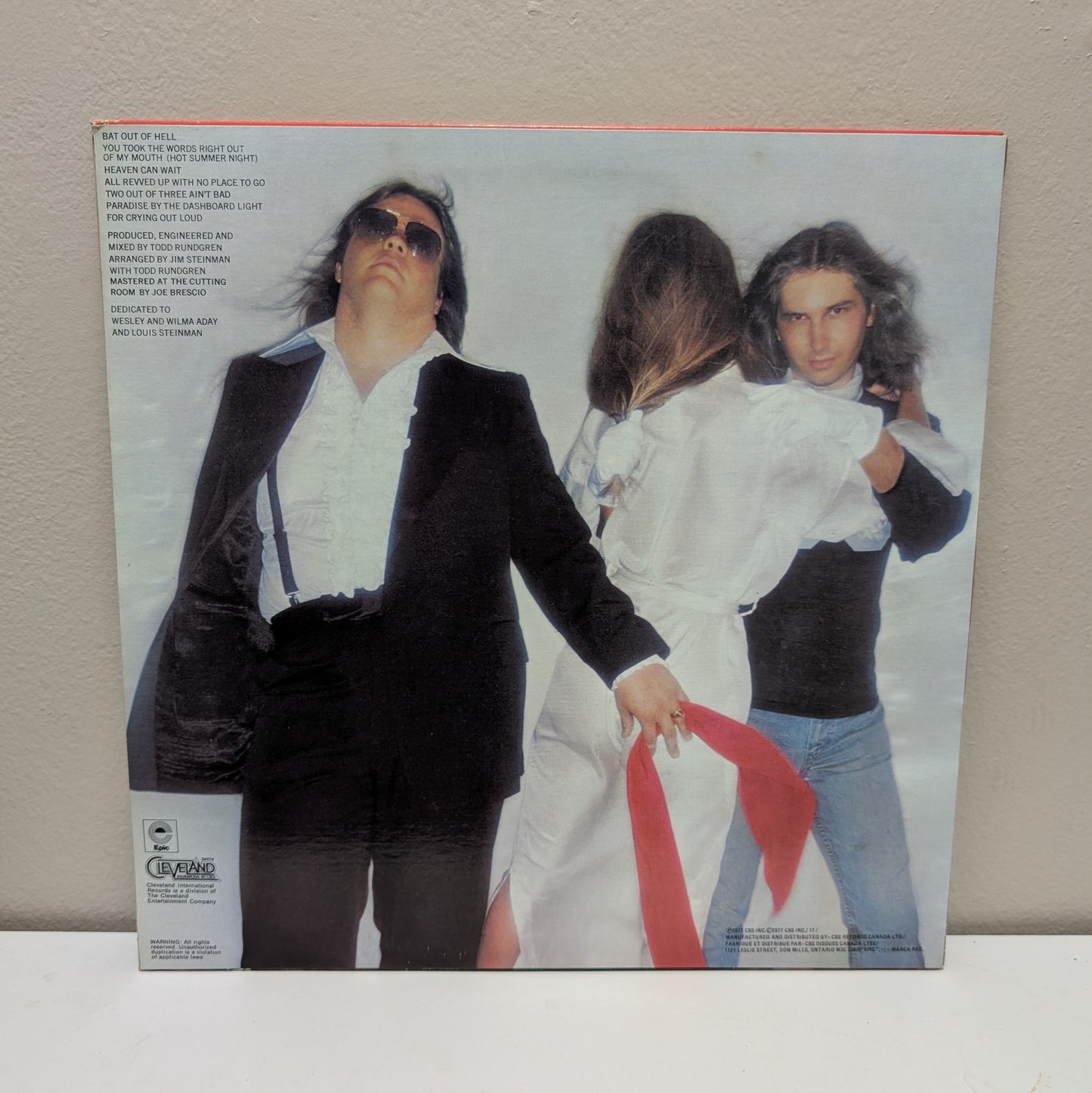 Meatloaf Bat Out Of Hell LP