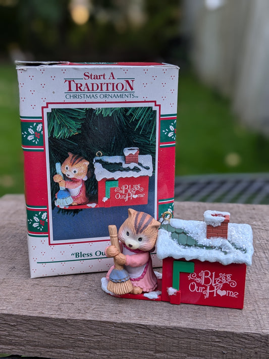 Bless our house ornament