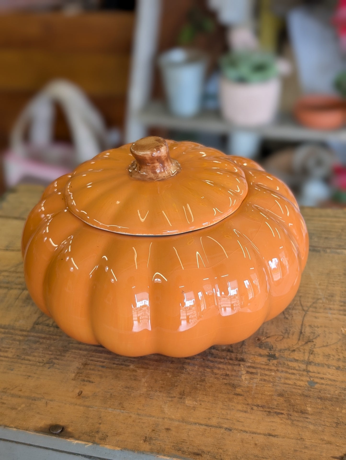 Small ceramic pumpkin