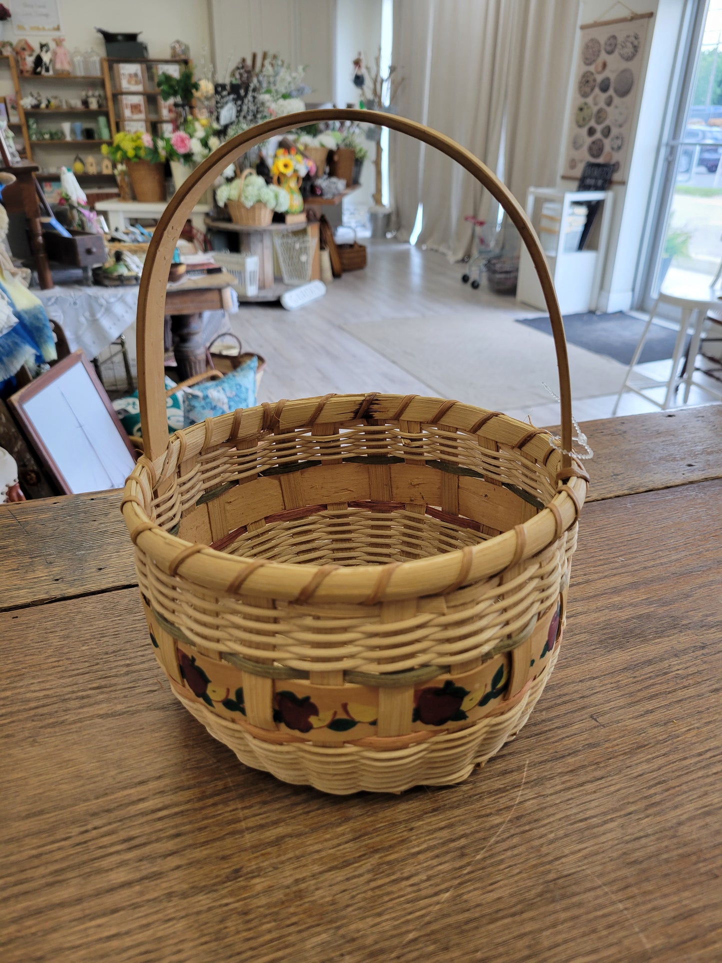 Wicker Basket With Apples