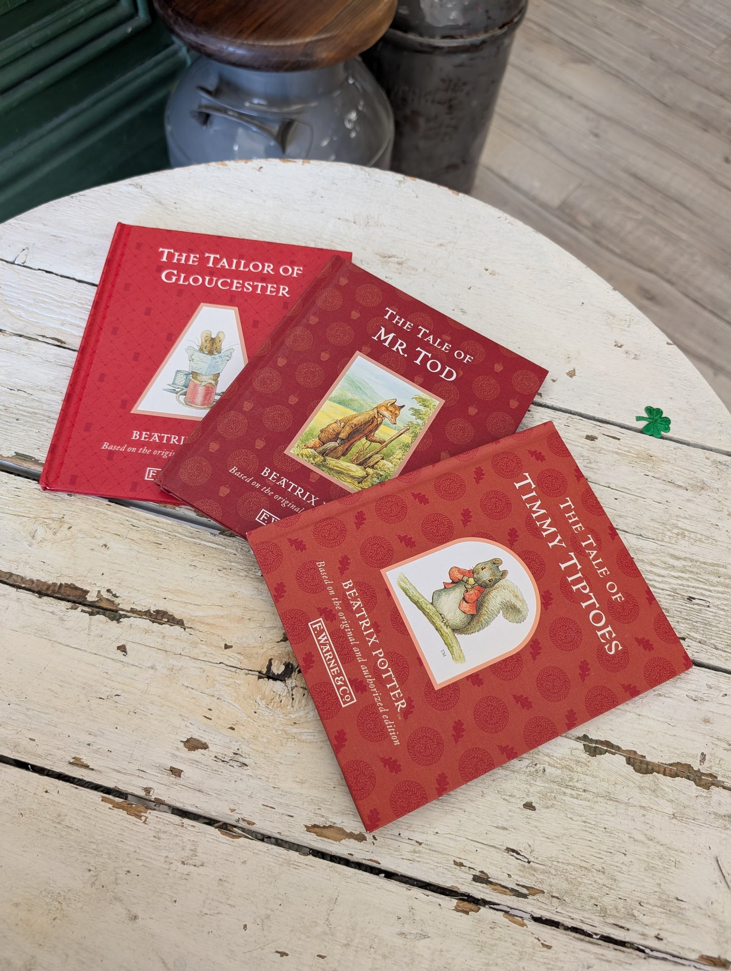 Set of Beatrix potter books - red