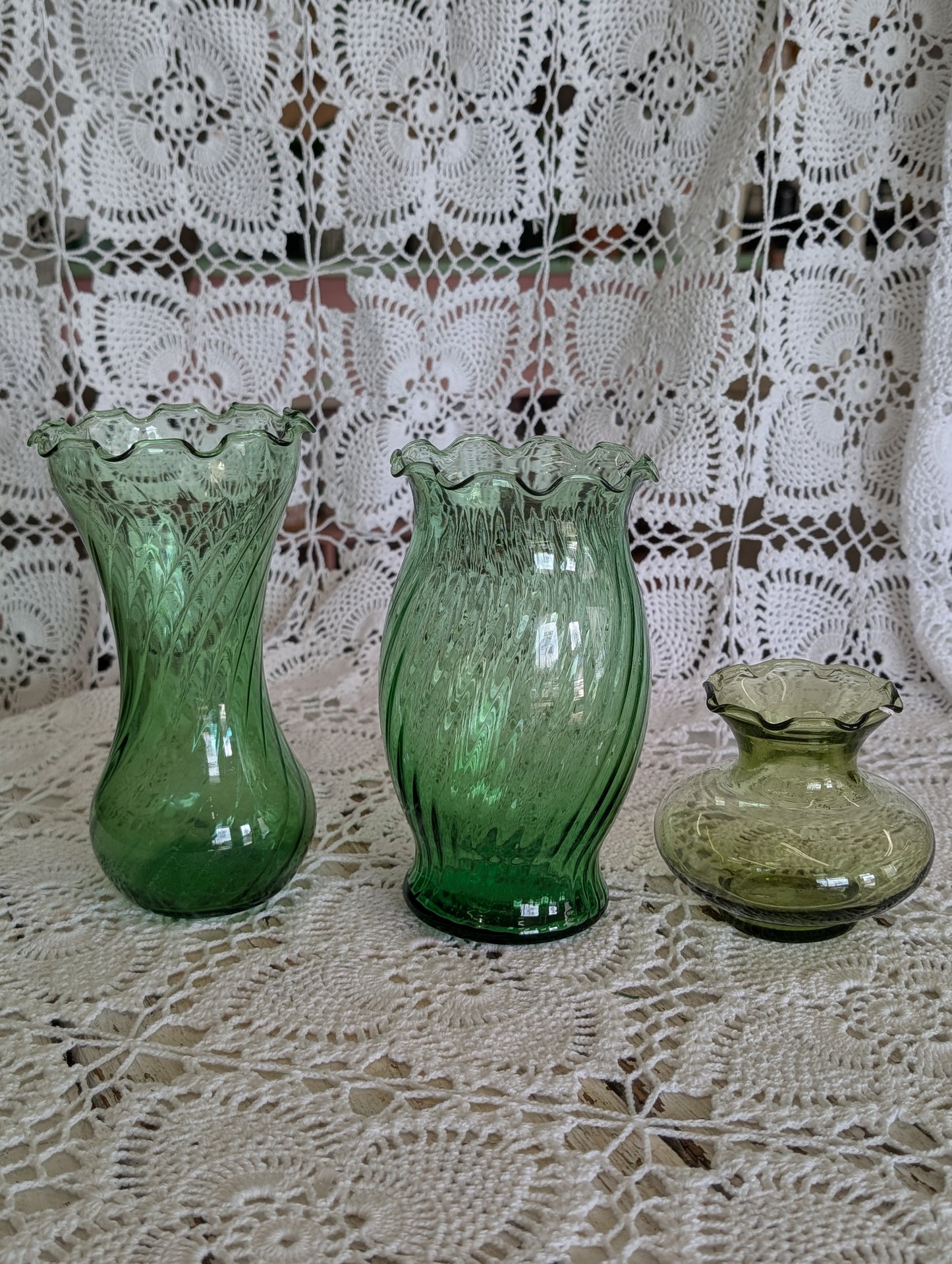 Green vase