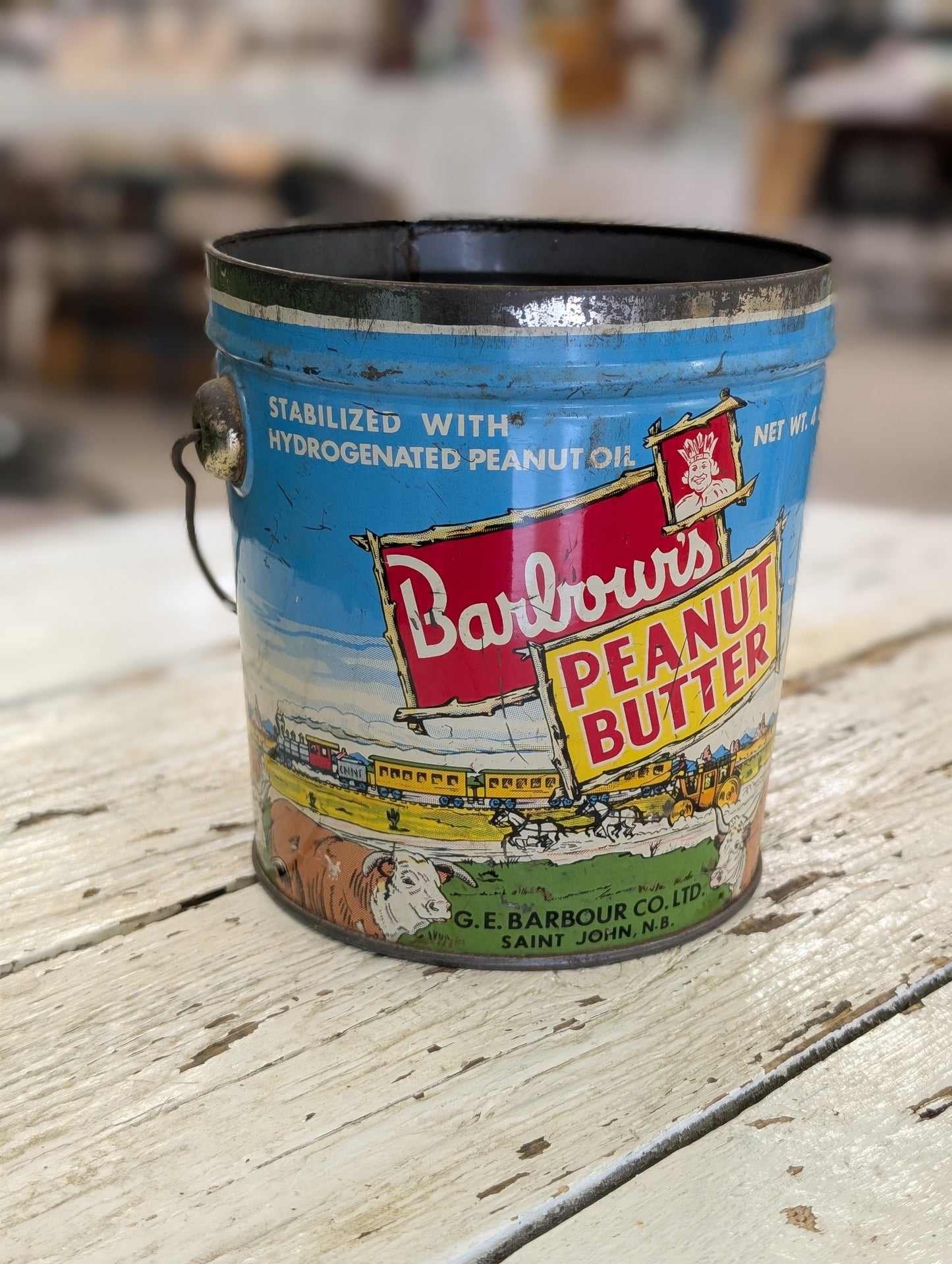 barbour's Peanut butter bucket