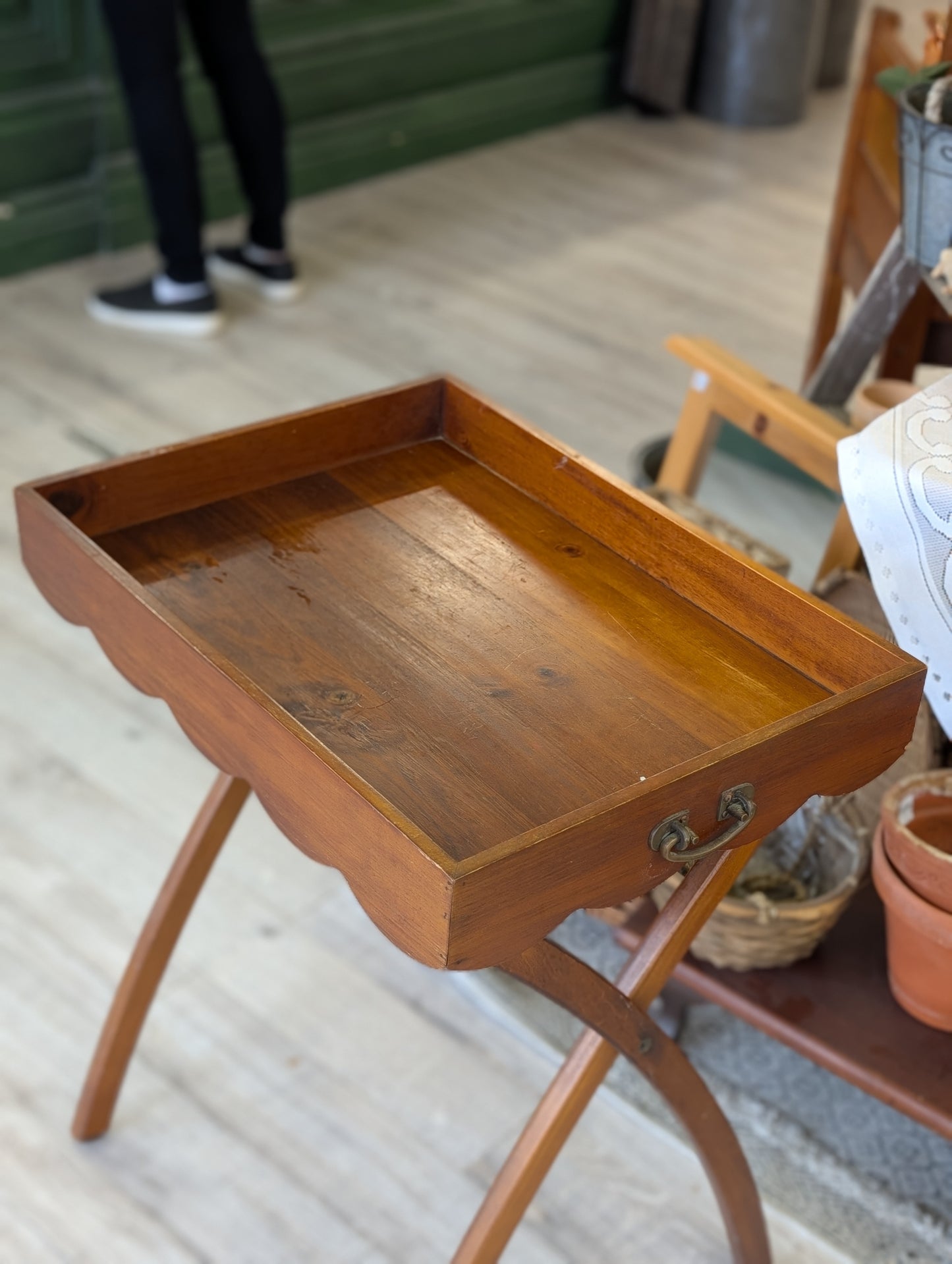 Wooden tea cart