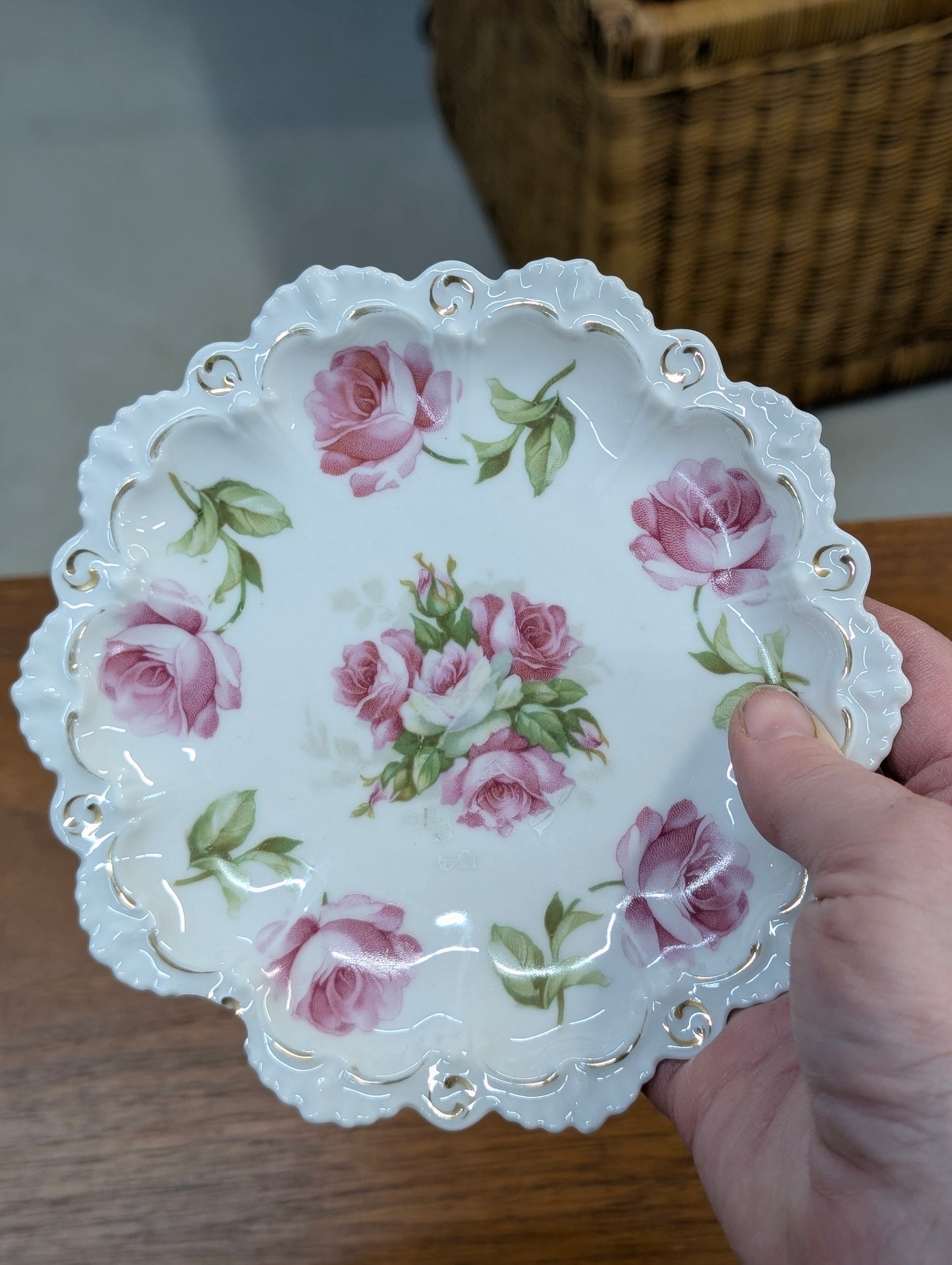 Small hand painted plate