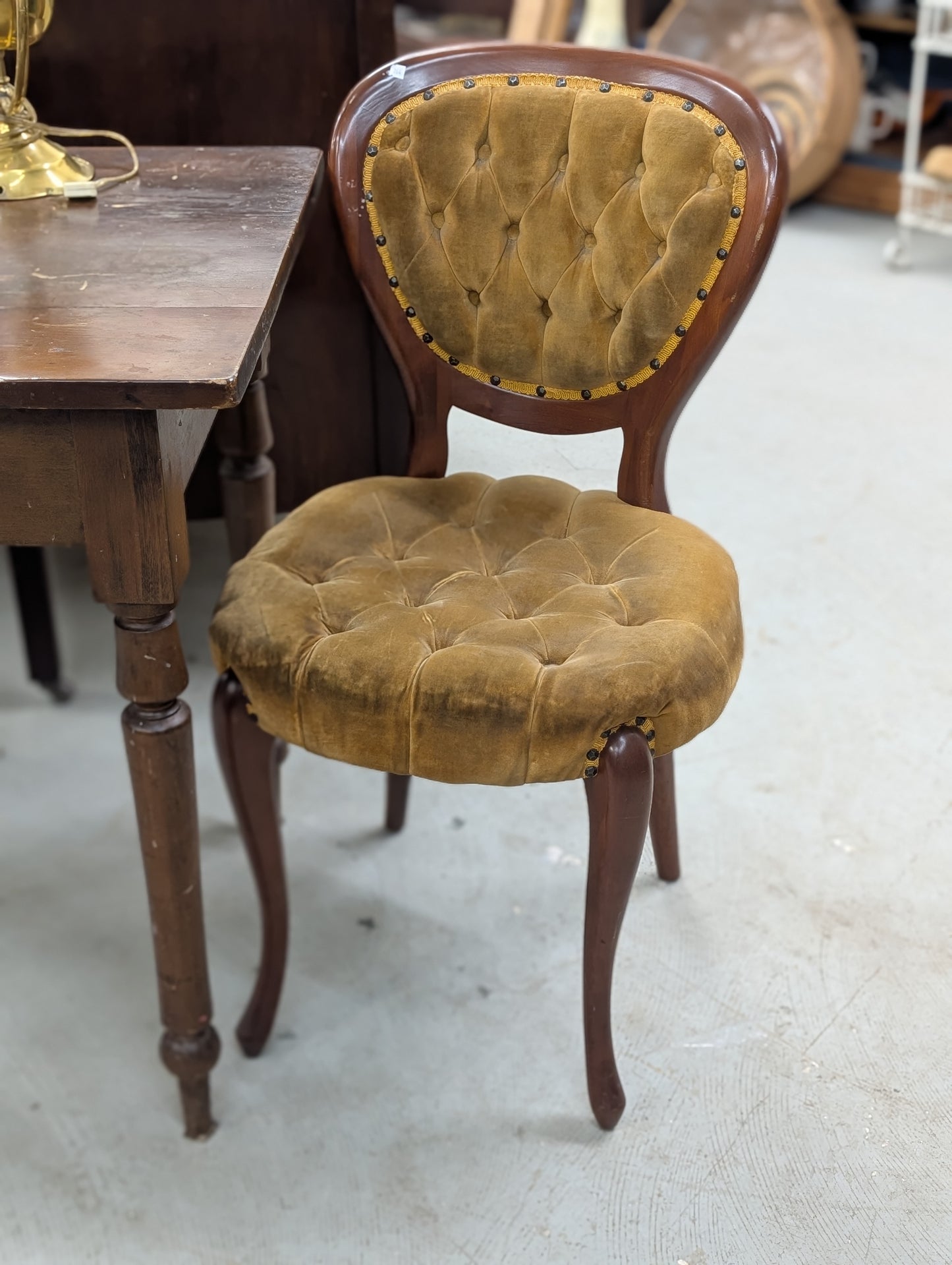 Velvet chair