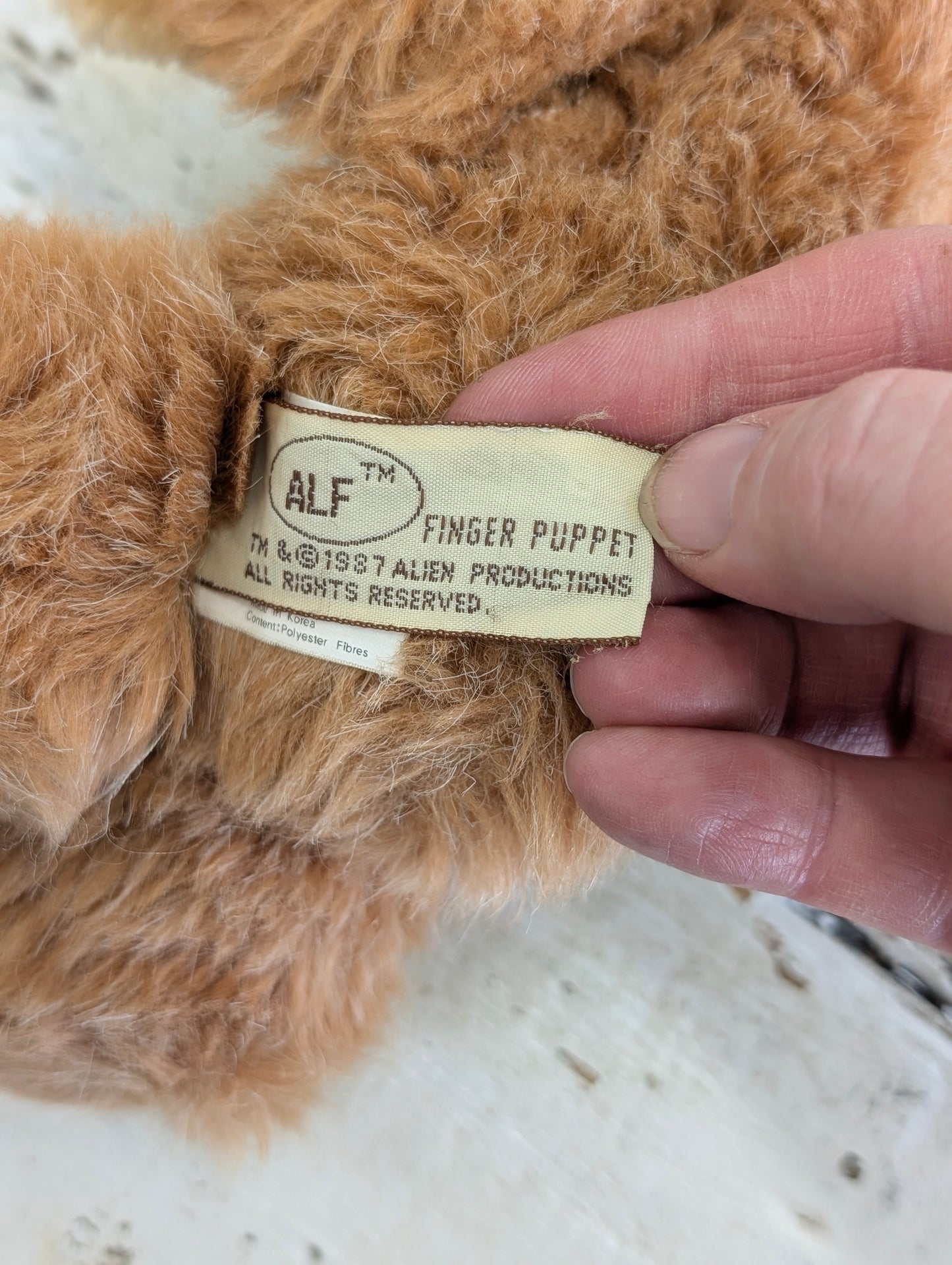 Alf Plush Finger Puppet