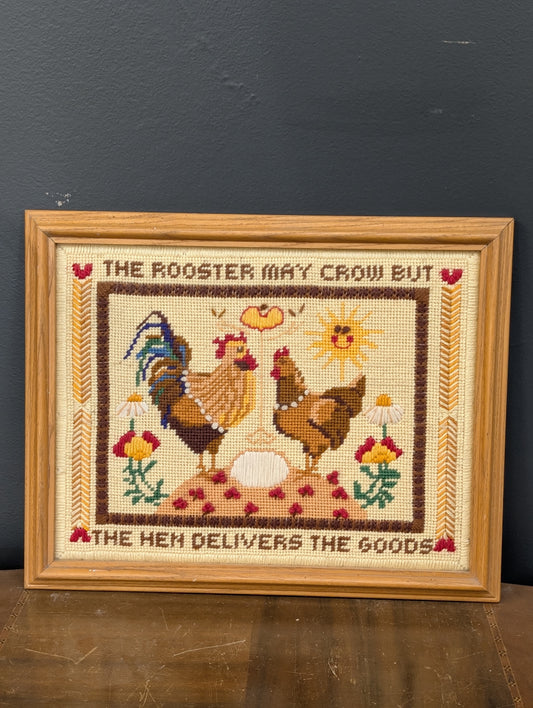 Chicken embroidery