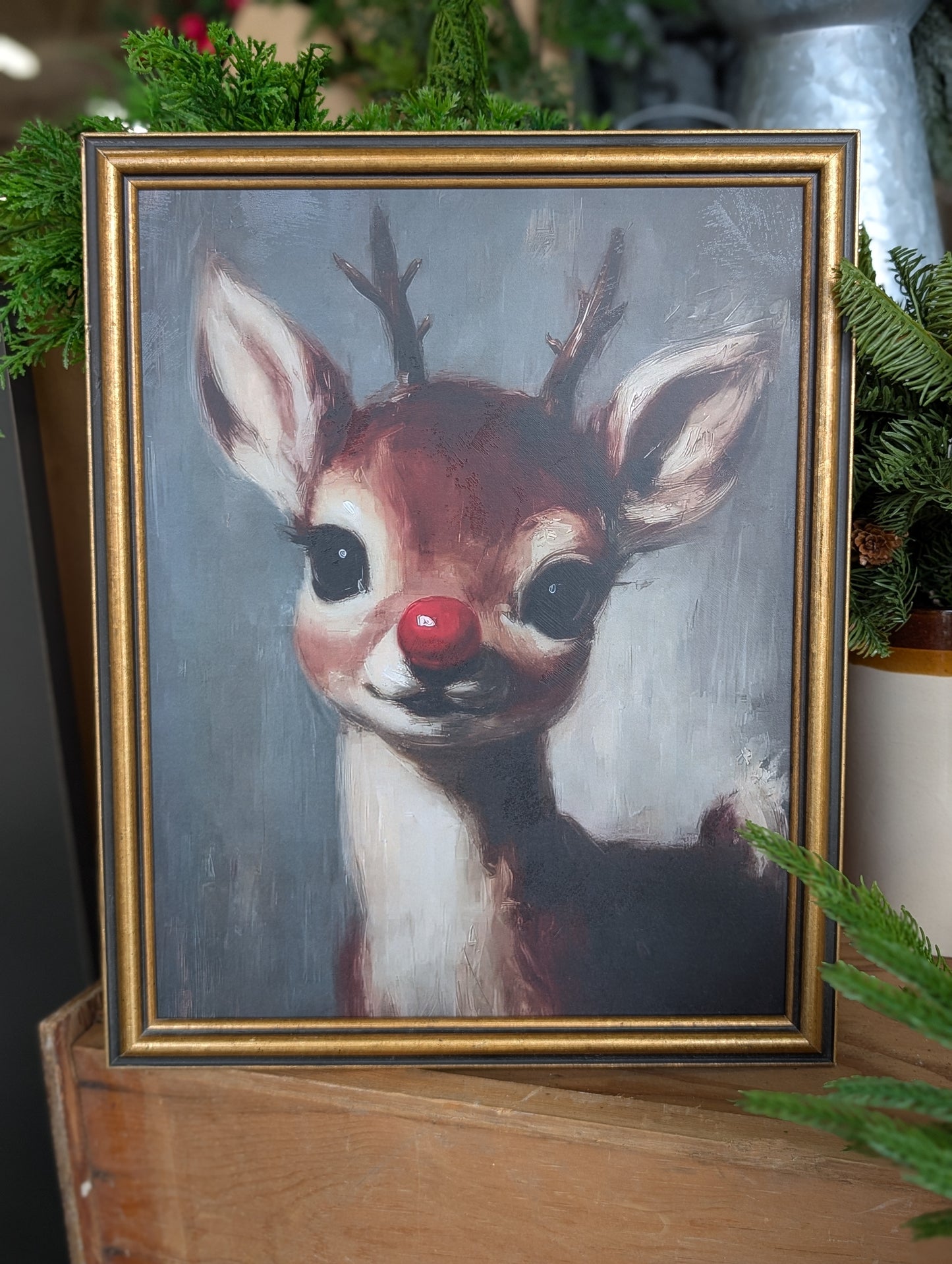 Rudolph framed print