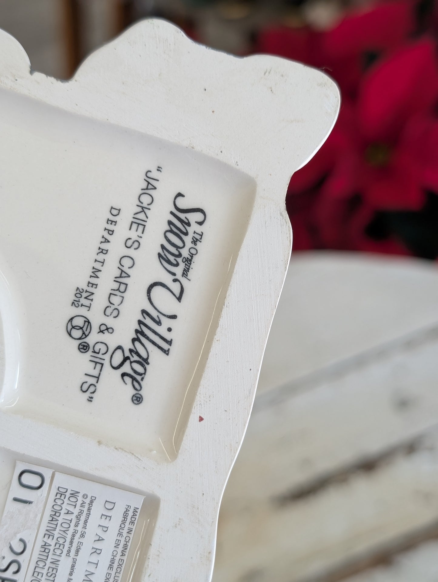 Snow Village Jackie's Cards & Gifts building