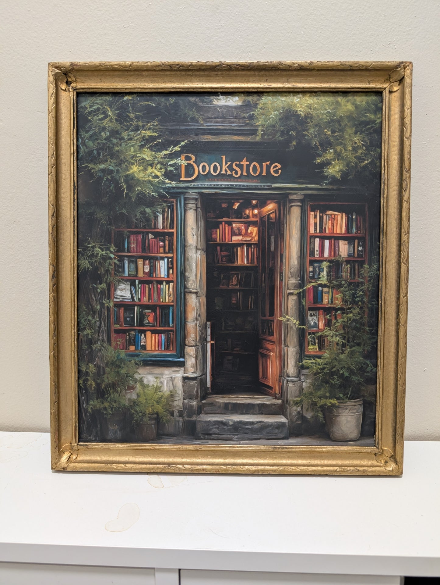 Bookstore framed print