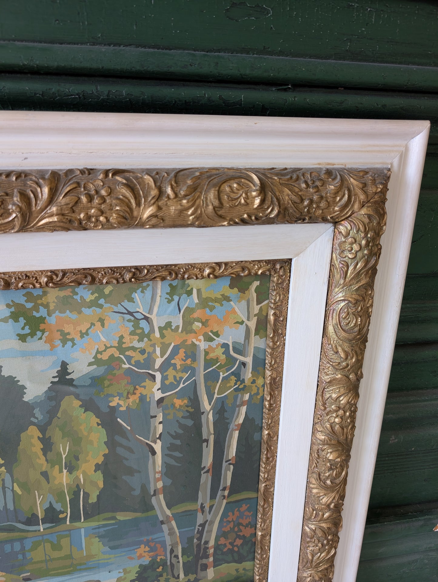 Framed paint by numbers