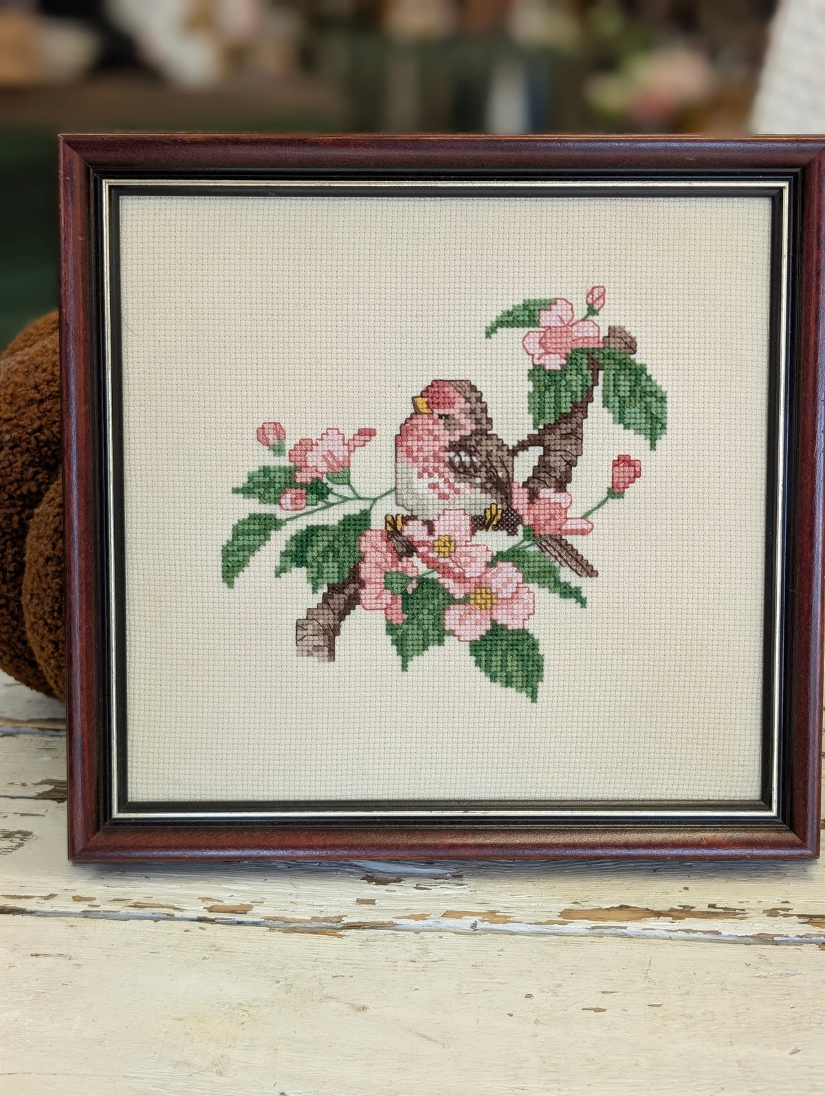 Cross stitch bird