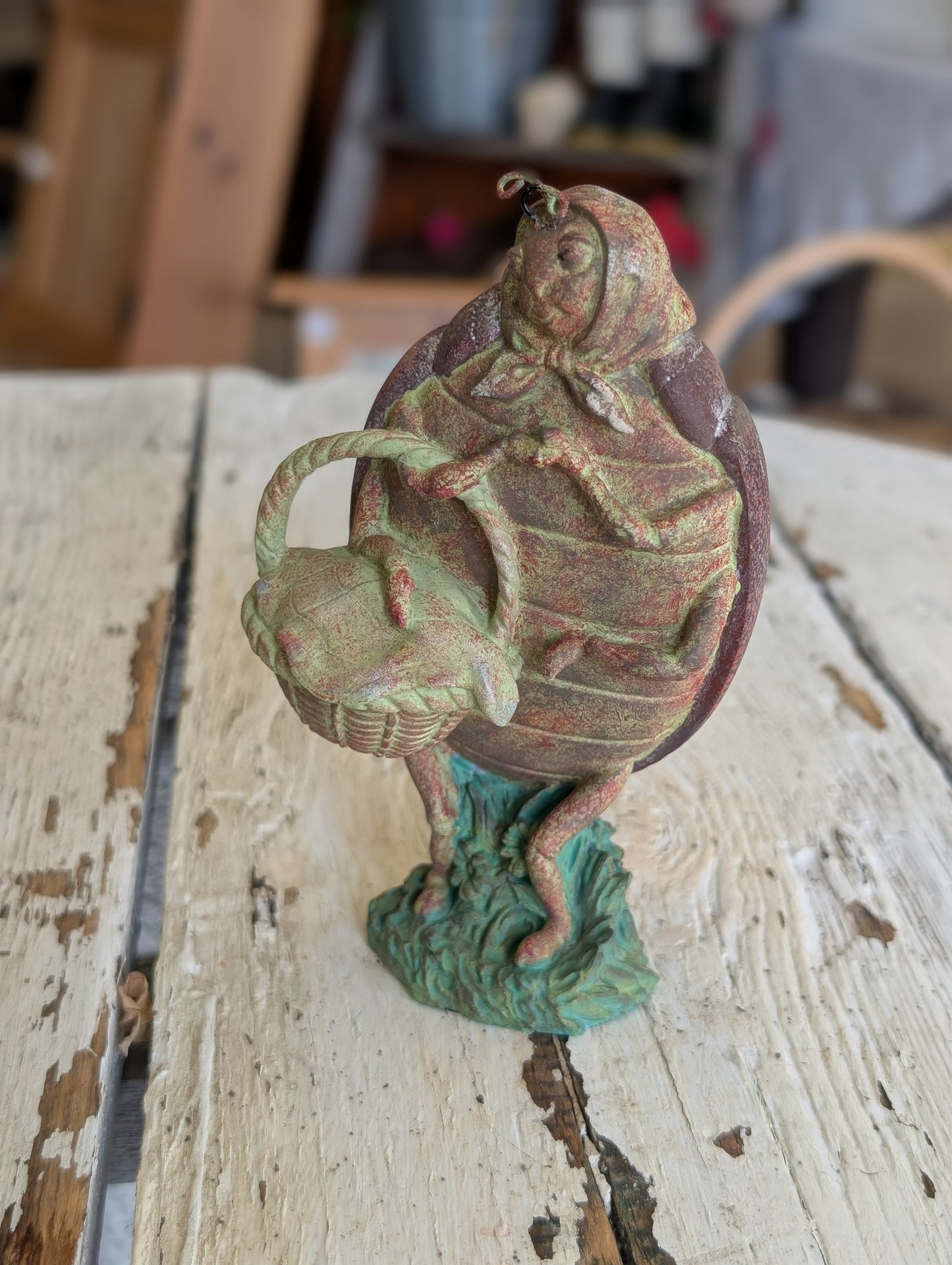 Lady bug on a picnic figurine