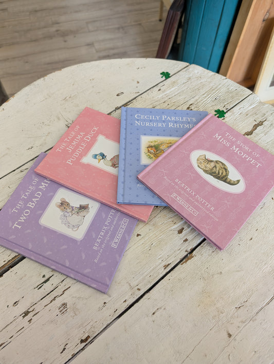 Set of Beatrix potter books -pastel