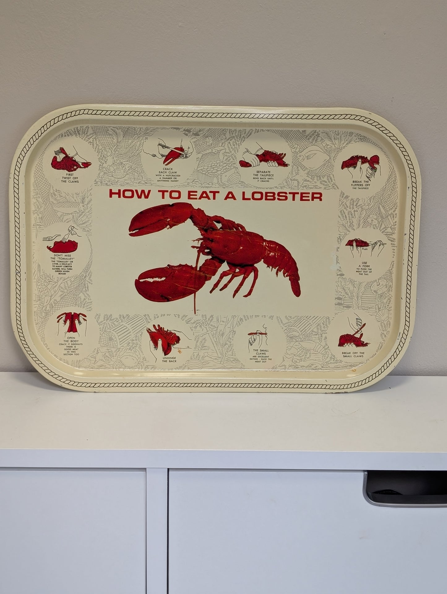 Lobster metal tray