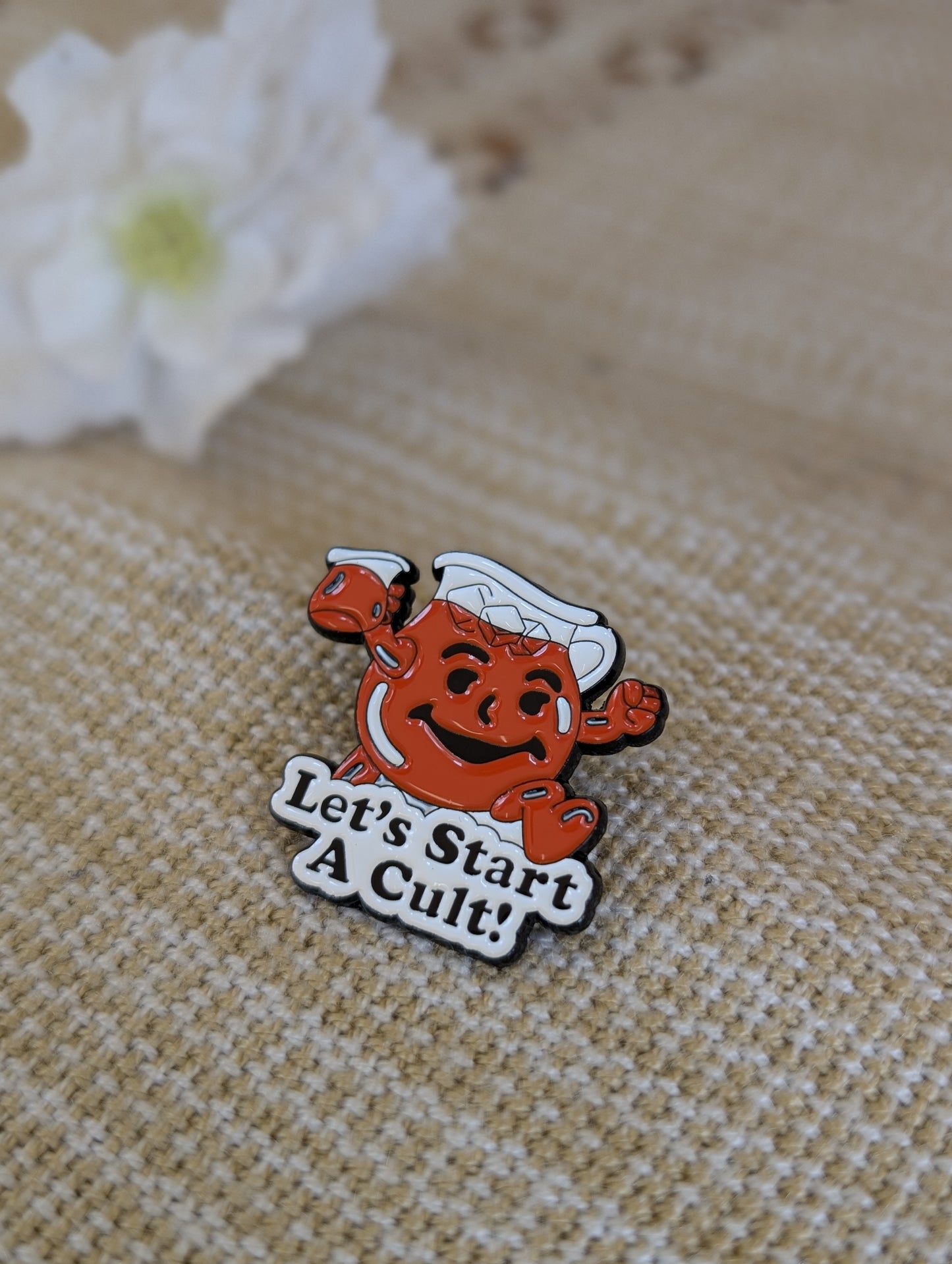 Let's start a cult pin
