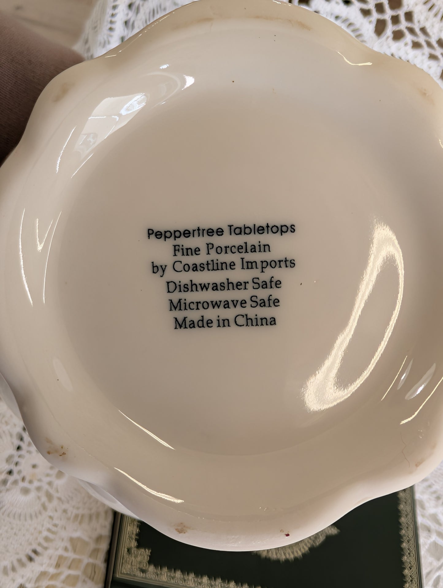 Tea set white ceramic